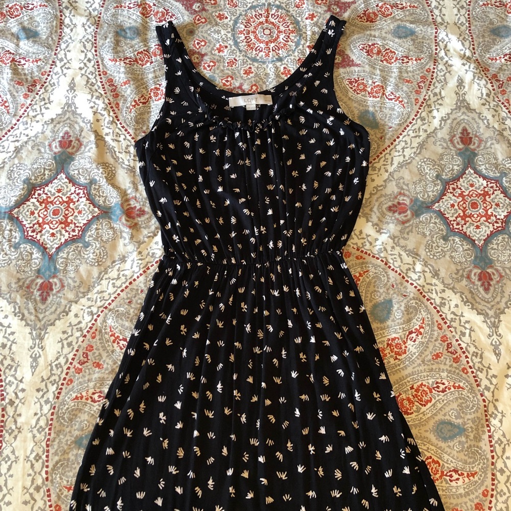 LOFT XXSP scrunch waist dress